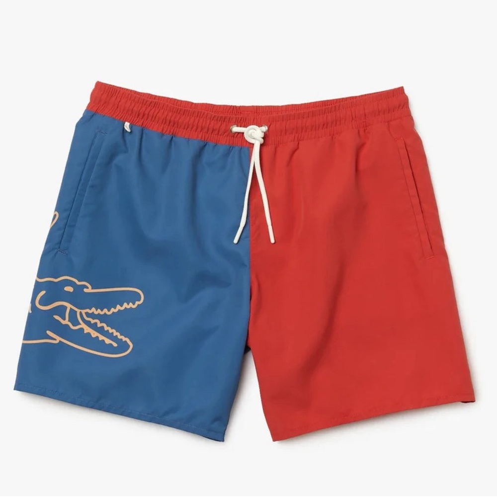 LAST ONE ‼️ Lacoste Men's Large Croc Swim
Trunks